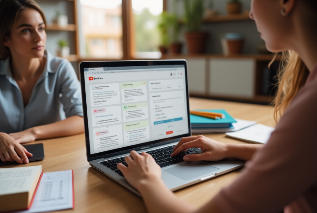 Tela com tarefas escolares organizadas em quadro visual tipo Trello